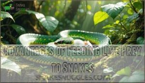 advantages of feeding live prey to snakes