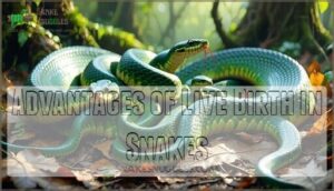 advantages of live birth in snakes