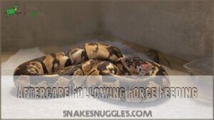 aftercare following force feeding