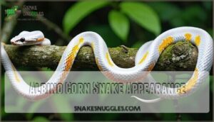 albino corn snake appearance