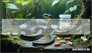 antibiotics for treating snake bacterial infections
