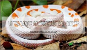 appearance of albino corn snakes