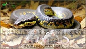appropriate rat sizes for hatchling ball pythons