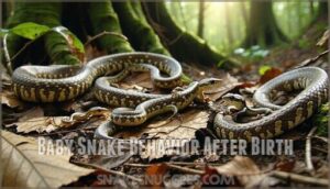 baby snake behavior after birth