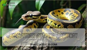 ball python shedding frequency