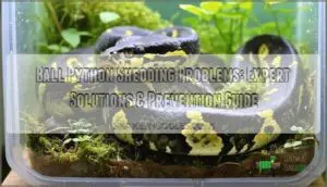 ball python shedding problems solutions