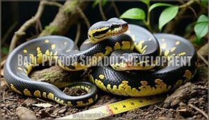 ball python subadult development