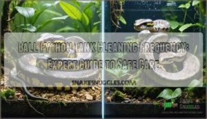 ball python tank cleaning frequency