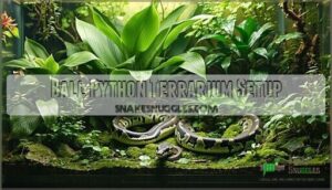 ball python terrarium setup