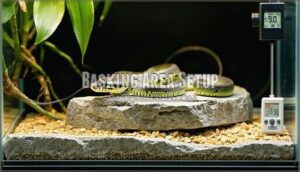 basking area setup