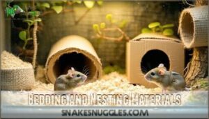 bedding and nesting materials