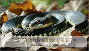 behavioral changes in snakes