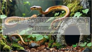behavioral considerations in corn snake terrarium setup
