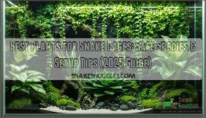 best plants for snake cages