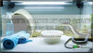 best way to quarantine new snake