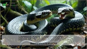 biting and constriction