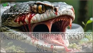 blood in the mouth or bloody saliva blood in the mouth or bloody saliva