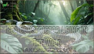 boa constrictor aging in the wild