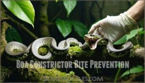 boa constrictor bite prevention