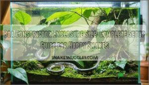 boa constrictor enclosure size