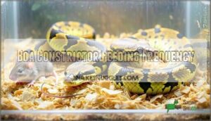 boa constrictor feeding frequency