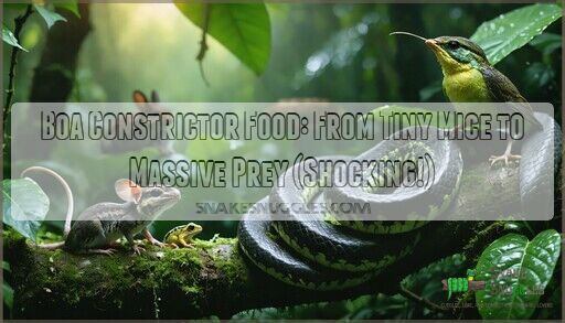 Boa Constrictor Food: From Tiny Mice to Massive Prey (Shocking!)