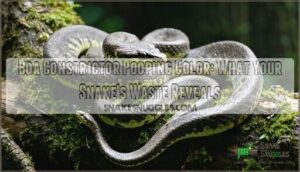 boa constrictor pooping color