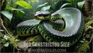 boa constrictor size