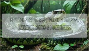 boa constrictor squeaking