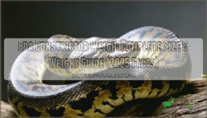 boa constrictor weigh