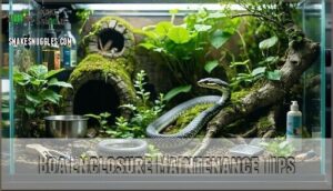 boa enclosure maintenance tips