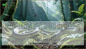 boelen’s python habitat and diet