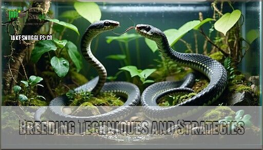 Illustration of Feeding Snakes In The Breeding Cycle