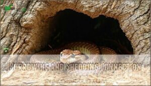 burrowing and shedding connection