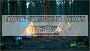 camping strategies to minimize snake risks