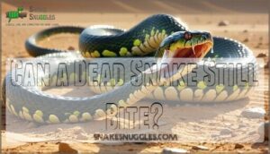 can a dead snake still bite