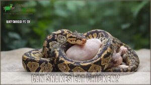 can snakes eat chicken