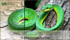 causes of incomplete shedding
