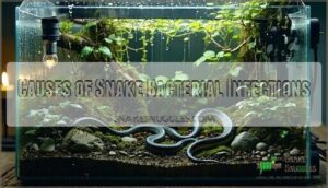 causes of snake bacterial infections