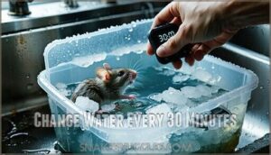 change water every 30 minutes