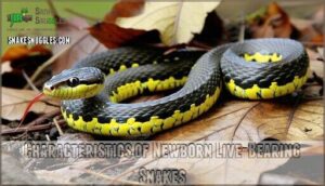 characteristics of newborn live-bearing snakes