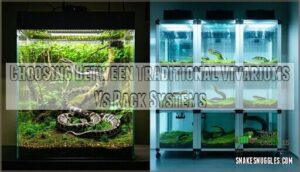 choosing between traditional vivariums vs rack systems