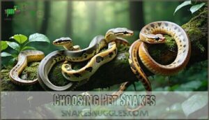 choosing pet snakes