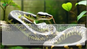 choosing the right lighting for snakes