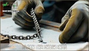 clean the chain ends
