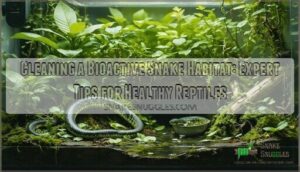 cleaning a bioactive snake habitat