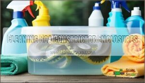 cleaning boa constrictor enclosures