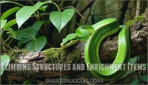 climbing structures and enrichment items