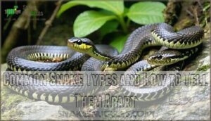 common snake types and how to tell them apart