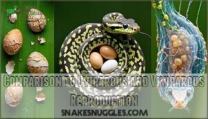 comparison to oviparous and viviparous reproduction